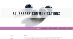 Desktop Screenshot of blueberrycommunications.co.uk